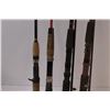 Image 4 : (2) Complete Fishing Rods (2) Handle/Bottom of Fishing Rods - As Is - No Reels