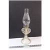 Image 1 : Lomax Clear Glass Kerosene Lamp - No 1 Style - 16.25" Tall w/Shade on