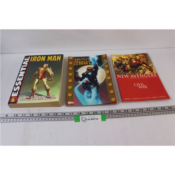 (3) Graphic Novels: Marvel Ironman 