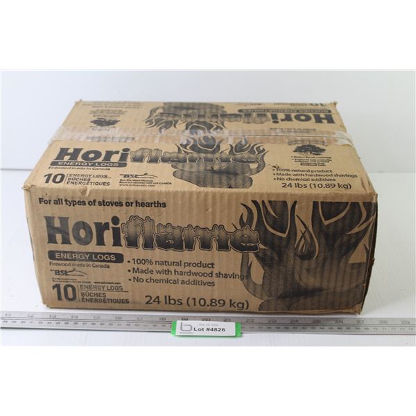 (10) Horiflame Energy Logs (unopened)