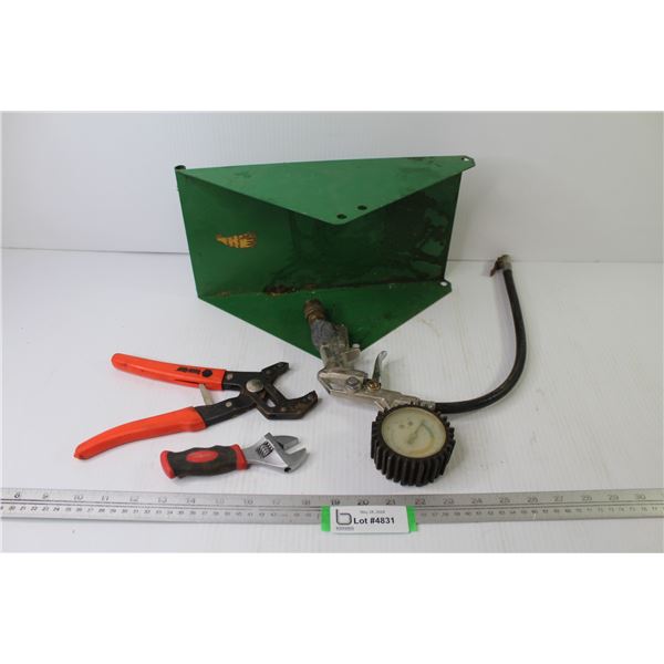 Robo Grip Wrench - Crescent Wrench - Tire Air Pressure Gauge