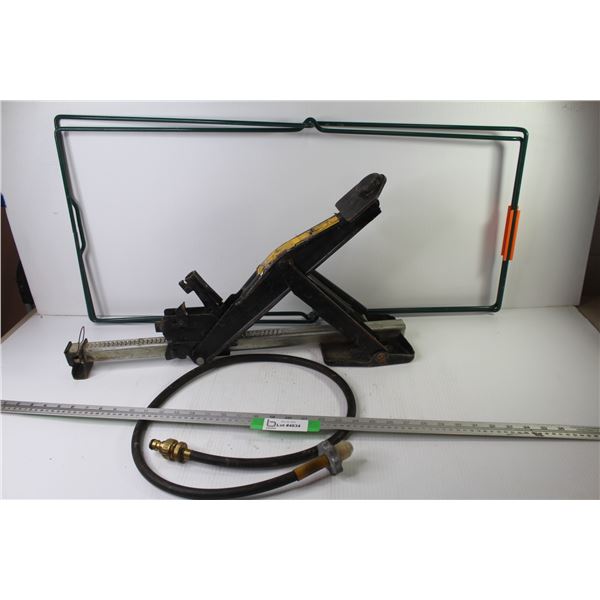 Car Jack - Metal Bag Holder - Propane Tank Line/Hose
