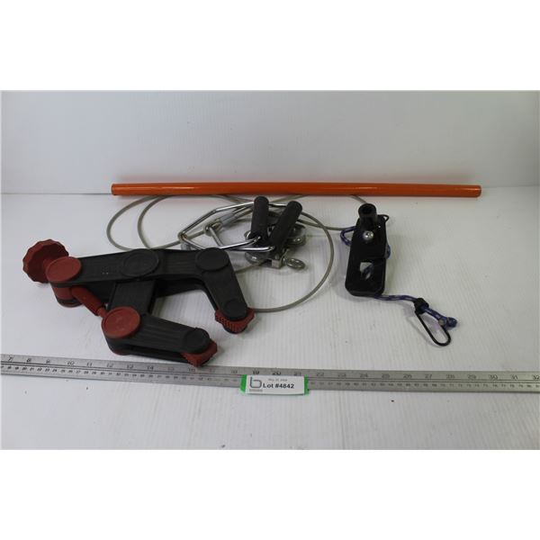 CC4 Clamp - Handle For Hydraulic Floor Jack - Tarp Strap