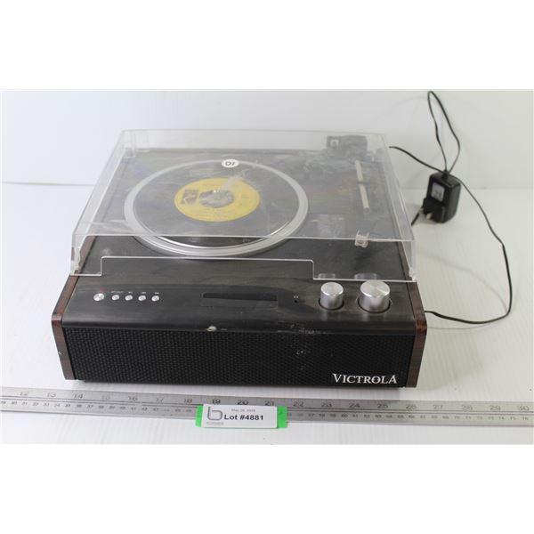 Victrola Record Player (powers on)