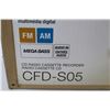 Image 4 : Sony CD Cassette FM AM Radio Recorder (NIB) (damage to box)