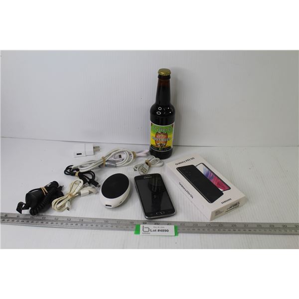Filbersts Draft Root Beer (bottle unopened) - Samsung Phone (untested) - Misc. Items