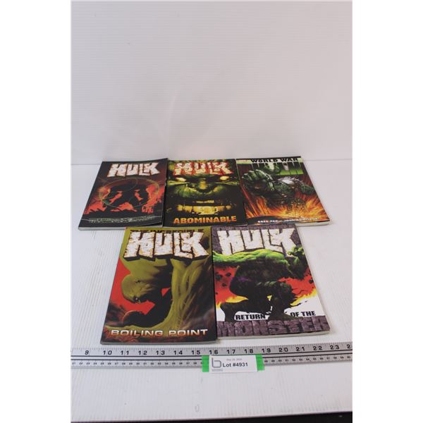 (5) Graphic Novels: Marvel Hulk Editions