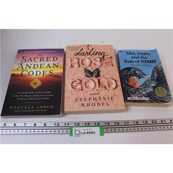 (3) Books: Sacred Andean Codes, Rose Gold, Mrs. Frisby and the rats of ...