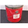 Image 2 : Burns Pure Lard Tin Bucket w/Handle & Lid