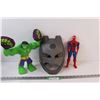 Image 1 : Batman Mask, Hulk Toy, Spiderman Action Figure