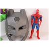 Image 3 : Batman Mask, Hulk Toy, Spiderman Action Figure