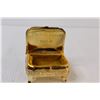 Image 3 : Metal "Gold" Jewelry Box - 3" Long