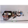 Image 1 : Basket w/Stationary Items, Safety Glasses, Universal Laptop Charger, Misc.