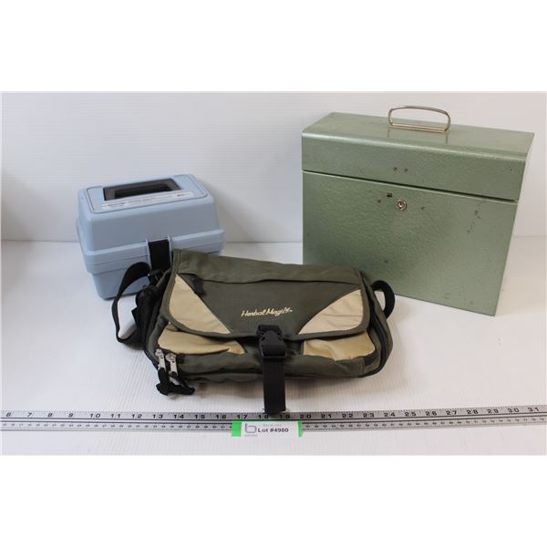 Arsenic Testing Kit, Green Metal Deposit Box, Herbal Magic Bag