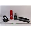 Image 1 : (2) Hole Punches, Water Bottle, Mini Desk Vacuum