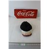 Image 1 : Metal Coca-Cola Sign, Metal Lip Baseball Cap