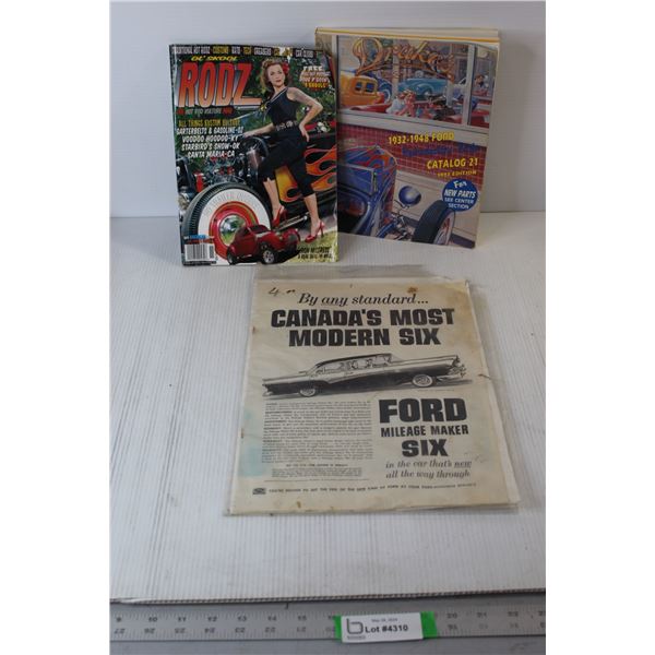 Ford Catalogue, Ford Newspaper, Rodz Magazine