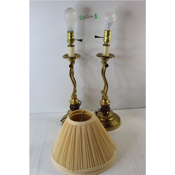 (2) Vintage Lamps - Works