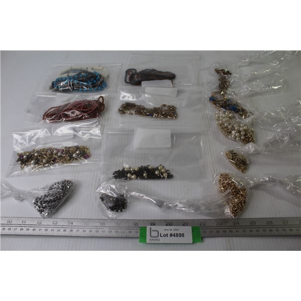 Assortment of Costume Jewelry Necklaces & Chains