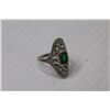 Image 1 : Sterling Silver Ring w/Coloured Stone - Size 7