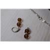 Image 3 : Natural Hydrothermal Titanium Pendant & Earrings