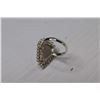 Image 4 : Sterling Silver Dendritic Opal Ring - Size 7.5