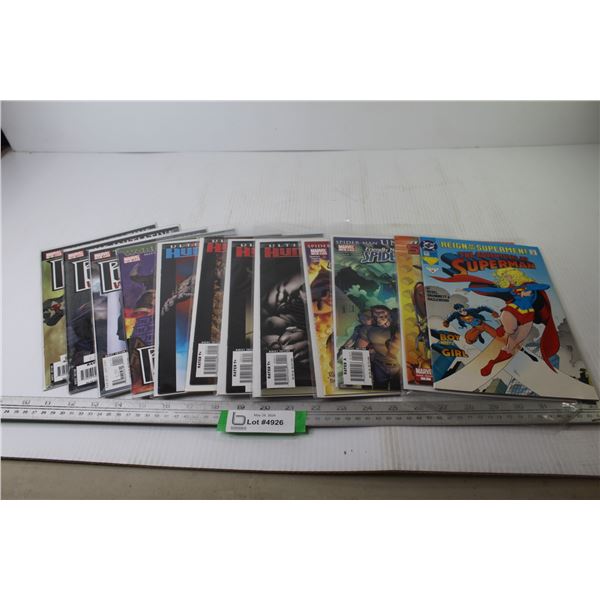 (4) Marvel Comics - Punisher - (4) Marvel Comics Ultimate Human - (2) Marvel Comics Spiderman - (1) 