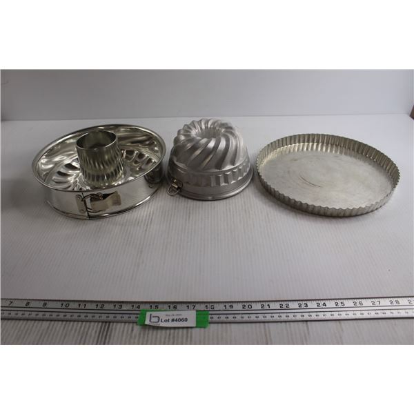 Tart Pan, (2) Bundt Springform Pans