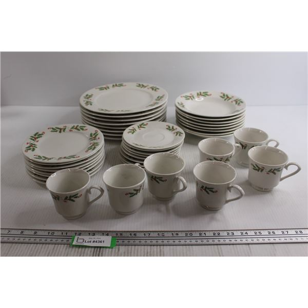 39-Piece Christmas Dish Set  (prefer pick up)