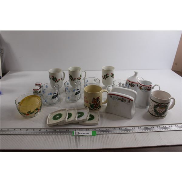 Christmas Kitchenware - Mugs, Cups, Napkin Holder, etc.