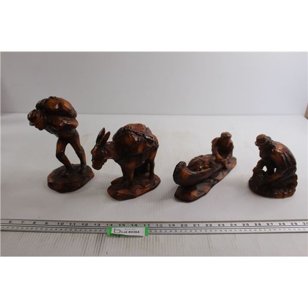 (4) Plaster Sculptures