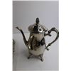 Image 4 : Silverplated Tray, (2) Teapots, and Cream & Sugar