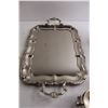 Image 6 : Silverplated Tray, (2) Teapots, and Cream & Sugar