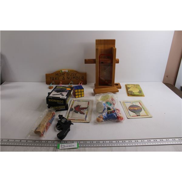 Busy Mom Sign, Dominoes, Misc.