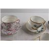Image 6 : (6) Teacups with Saucers - Some Chips, Crafton, Princess