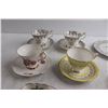 Image 3 : (5) Teacups with Saucers - Windsor, (2) 25th Anniversary Decorative Plates