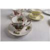 Image 4 : (5) Teacups with Saucers - Windsor, (2) 25th Anniversary Decorative Plates