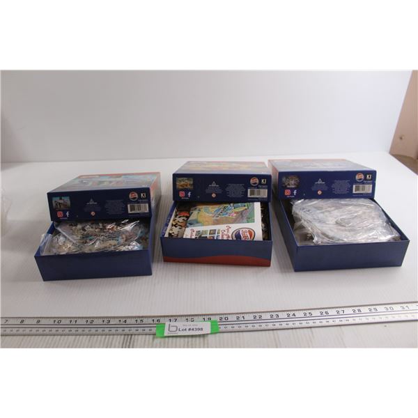 (3) Pepsi 1000-Piece Puzzles - As Is