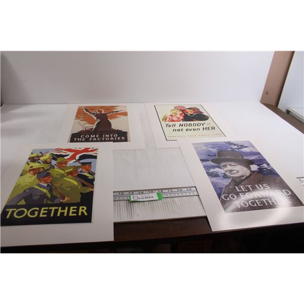 (4) Posters - 12" x 16"