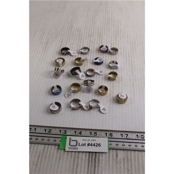 (20) Costume Jewelry Rings - Assorted Sizes