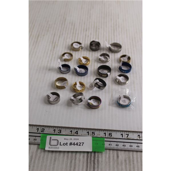 (19) Costume Jewelry Rings - Assorted Sizes