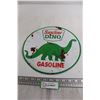 Image 1 : Sinclair Dino Gasoline Sign - 11 3/4"