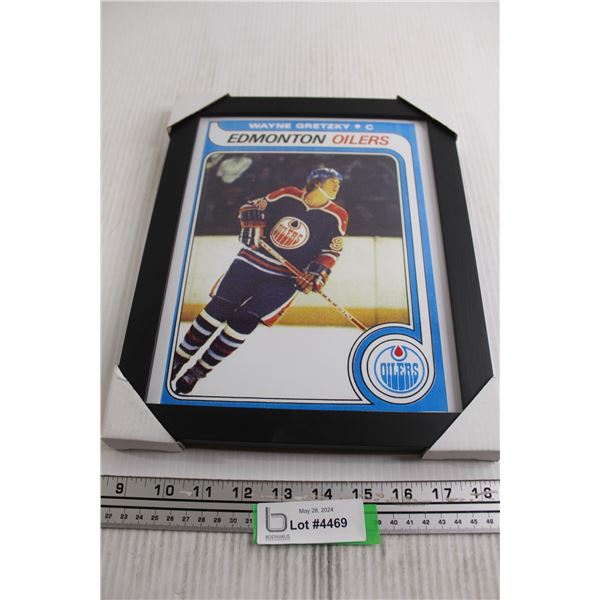 Wayne Gretzky Edmonton Oilers Rookie Card PRINT - 10" x 12 1/2"