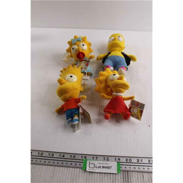 (3) Simpsons Window Hangers, Bart Simpson Plush