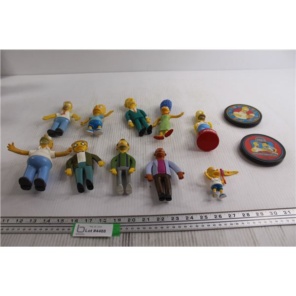 (10) Simpsons Figurines, (2) Buzzers - Untested