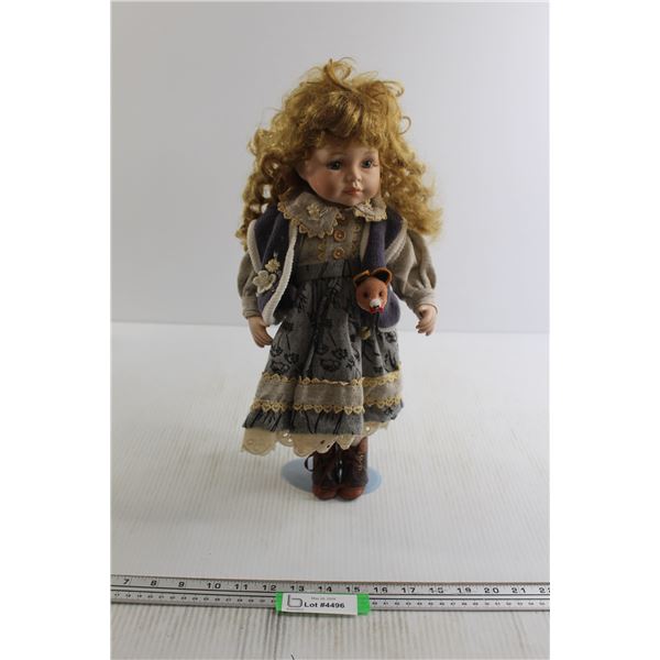 Doll with Vest - Eyelash is Coming Off