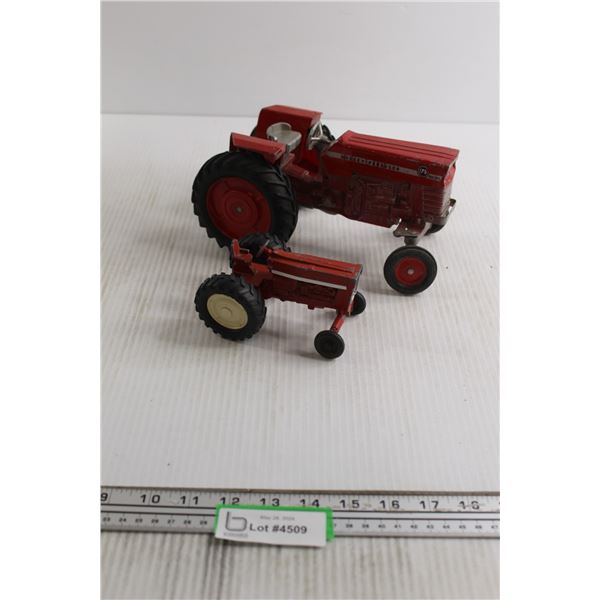 Massey Ferguson 1/16 175 Toy Tractor, IH 1/32 66 Series Toy Tractor - Both As Is