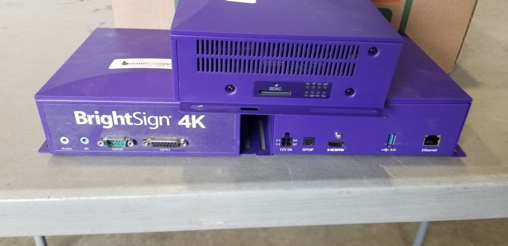 Brightsign Computer BRIGHT SIGN 4K SOLID STATE DIGITAL SIGN COMPUTER, 3PCS, MODEL 4K1042 ...
