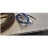 Image 2 : 50FT OF ACETYLENE HOSE AND RUBBER HOSE WITH GAUGE