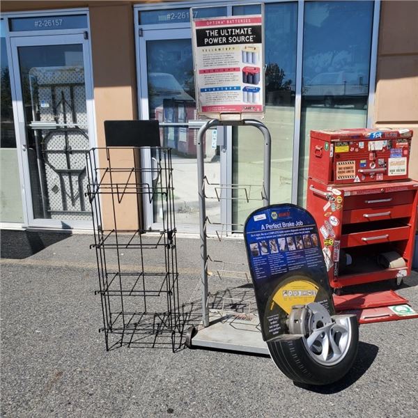 Air Brake Display Rack 2 METAL DISPLAY RACKS AND BRAKE DISPLAY SIGN